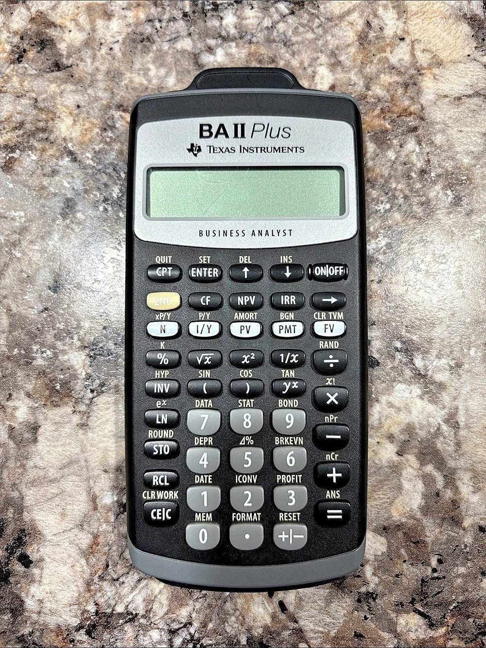 Texas Instruments BA II Plus Financial Calculator Black Office